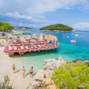 Panoramic View Of A Beach In Ksamil, Albania