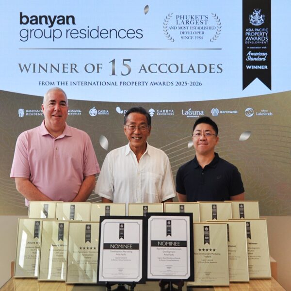 Banyan Group comes away with 15 wins at the Asia-Pacific Property Awards