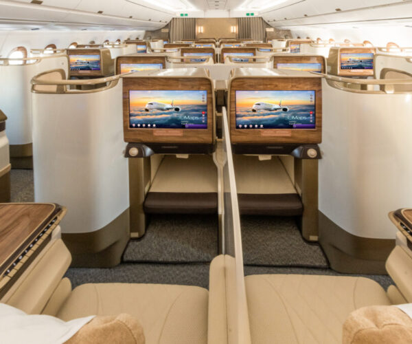 Emirates A350 makes its debut at the 2025 Paris Airshow